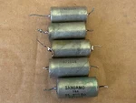 Set Of Vintage .25 Uf 200V Sangamo Vitamin Q-style Pio Capacitors Oil Caps. Fixed Price $25.00.