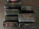 Vintage Lot Of Plastic Can Motor Start Capacitors Mallory Aerovox Delco Wagner. Fixed Price $44.00.