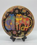 Laurel Burch Flowering Felines Collectors Plate Franklin Mint Hb 8513 1994. Fixed Price $15.00.