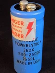Sprague Powerlytic Capacitor 500-25CDC 7652L 36DX. Fixed Price $6.49.