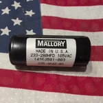 233-280MFD 165VAC 235-9550-04A Mallory Capacitor ***free Year Warranty***. Fixed Price $42.99.