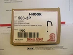 Box Of 100 Sioux Chief 503-3P 3/4 J-hook Plastic Coated. Fixed Price $23.50.