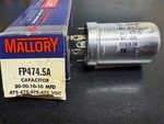 Mallory Sec Electrolytic Can Capacitor FP-474.5A Nos 20-20-10-10 Mfd 475 Vdc. Fixed Price $59.95.