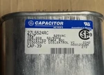 Ge Motor Run Capacitor 39UF 525VAC 27L5524RC Oval New 50/60HZ. Fixed Price $24.57.