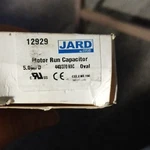 Jard Motor Run Capacitor 12929 5.0 F 440/370VAC Oval. Fixed Price $13.99.