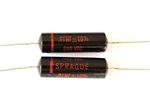 Vintage New Old Stock Sprague .01UF Black Beauty Capacitors (pair) Excellent. Fixed Price $30.00.