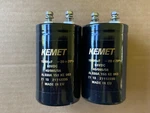 2 New 15000 Uf 63V Kemet Screw-terminal Capacitors 51MM Diameter--receivers Amps. Fixed Price $60.00.