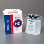Titan Hd. P/n: POCF45A. Oval Motor Run Capacitor. Mfd +/- 5%. 440VAC/370VAC.. Fixed Price $20.00.