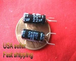 25 Pcs - 22UF 50V 85C Electrolytic Capacitors From Illinois (s). Fixed Price $5.00.