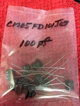 CM05FD101J03 Cde Mica Capacitors 500V 100 Pf 5% Pcs Nos. Fixed Price $15.00.