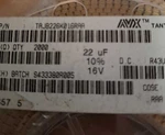 TAJB226K016R Avx Tantalum Smd Chip New & Genuine 100 Pcs. Fixed Price $6.51.