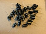 25PC Electrolytic Capacitor Axial 2000HR +105 Rohs 100UF 160V 16X26MM Supertech. Fixed Price $22.00.