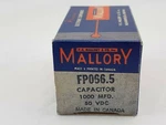 Mallory Capacitor FP066.5 1000 Mfd. 50 Vdc. Fixed Price $10.85.