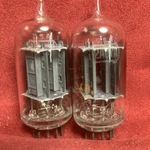 Pairs Of Rca 12AU7 Clear Top:matched , Tests Nos Long Gray Plates W/ Side Getter. Fixed Price $25.00.