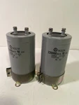 (2) Hitachi HCG5A 10VDC 220000 Mfd Electrolytic Capacitor. Fixed Price $58.00.