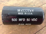 Nos - Mallory Mfd Vdc Pos Red HC5005A Capacitor. Fixed Price $12.00.