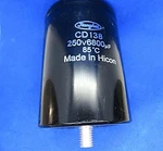 Jianghai CD138 400V 6300UF 85 + Positive Electrolytic Capaticor. Fixed Price $22.99.