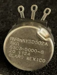 1PC Clarostat RV4NAYSD502A, 53C3-5000-S 5.0K Ohm Potentiometer 53C3-5K. Fixed Price $22.00.