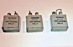 Qty (3) Sangamo Capacitors: 0.1 (labeled As Mfd) Voltage Rating: 2000 Wvdc. Fixed Price $17.00.