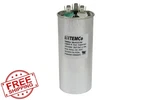 Temco 55+7.5UF Dual Run Capacitor CBB65, 370-440V Round Hvac Motor. Fixed Price $27.99.