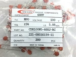 CDR100N5-680J-RC Xicon Cap 68PF 5% 100V Npo Cerm Pbf Rdl 40 Pieces. Fixed Price $14.40.