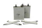 7030-8 Sprague Oil-filled Capacitor Matched Pair 10-600DC Western Electric Era. Fixed Price $250.00.