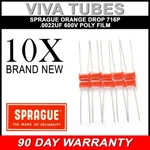 Lot Of 10 New Sprague 716P Orange Drop .0022UF 600V 5% Poly Film Capacitors. Fixed Price $21.54.