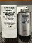 25+5 Mfd X 370- 440V Round Dual Run Capacitor TP-CAP-25/5/440R (12781, 97F9978). Fixed Price $12.99.