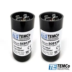 Temco 86-103 Uf/mfd 220 Vac Volts Round Start Capacitor 50/60 Hz -LOT-2. Fixed Price $24.44.