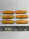 Vintage Sprague Atom 50UF 150V TVA-1414 Axial Capacitors, Usa 1982, Priced Each. Fixed Price $8.32.