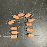 Metallized Polyester Film Capacitor Ill.ic. MH.33/10% 250 V. Fixed Price $50.00.