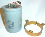Mepco/centralab 2200MFD 300 Vdc Electrolytic Capacitor U.s.a.w/ Mounting Bracket. Fixed Price $11.73.
