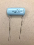 1.0 100V 1UF Mallory Capacitor 1960S Aqua Blue Drop Pvc Polyester Film Foil. Fixed Price $5.99.