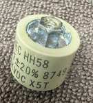 Ceramic Doorknob Hv Transmitting Capacitor 500PF 5KV 5000V Nos Hec HH58. Fixed Price $25.00.