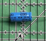 Capacitors Aluminum Axial Electrolytic NLW25-50 Cornell 25UF 50V 105'C 1PC. Fixed Price $13.04.