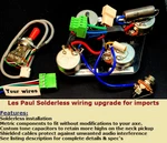 Metric Paul Sg Solderless Wiring Upgrade For Imports + Custom Capacitors. Fixed Price $112.00.