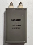 Vintage Sangamo Oil Capacitor Mfd 500WVDC CP70E1EF405V. Fixed Price $55.50.