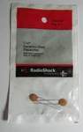 Radioshack 0.1UF Ceramic Disk Capacitor 272-0135 Pkg. Of New And Sealed. Fixed Price $6.00.