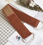 Natural Jute Scrubber Sponge Belt Lightweight Body Shower Massage Brush Glove Ex. Fixed Price $18.09.