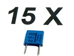 1500PF, 1.5NF, 100V-, 63V 5%, RM7.5, Wima, FKS-3, FKS3D011502B00JSSD, Pieces. Fixed Price $6.94.