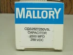 Mallory CGS252T250V5L 2500 Mf Capacitor. Fixed Price $40.00.