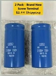 2 Pack Brand New Nippon Chemi-con Alum Electrolytic Screw Terminal Capacitor. Fixed Price $26.99.