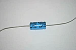 1UF 50V Axial Non-polarized Capacitor 8X16 Xicon Nos Np QTY(25). Fixed Price $12.00.
