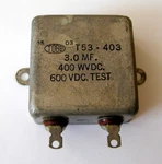 Tobe Capacitor 3.0MF 400 Wvdc 600VDC Sealed Package Nos. Fixed Price $10.00.