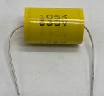 Metalized Film Capacitor Axial Lead 0.1UF/630V, 105K630V. Fixed Price $7.95.