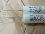 2PCS Cornell Dubilier 0.22 Uf Mfd 400VDC (vintage Tube Amplifier Capacitor). Fixed Price $10.00.