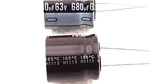 10 New Nichicon UPW1J681MHD3 Cap Alum Electro. 680UF 20% 63V Radial Th. Fixed Price $11.57.