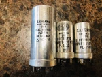 Lot 23 Vintage Sangamo Can Capacitors Dry Electrolytic. Fixed Price $18.00.