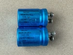 Pair 1973 Mallory 100 Uf 350V 35MM Screw Terminal Can Capacitors Tested. Fixed Price $20.00.