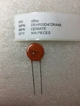DEHR33D472KA4B Ceramite Cap 4700PF 2KV Radial 12 Pieces. Fixed Price $14.40.